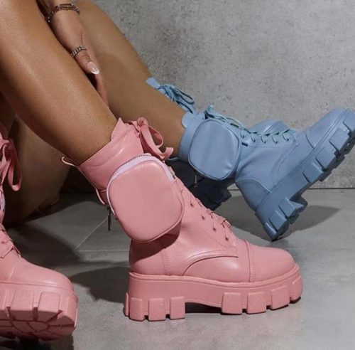 JADED STRAPPED BOOTS