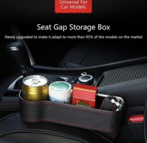 Multifunctional Car Seat Leather Storage Box